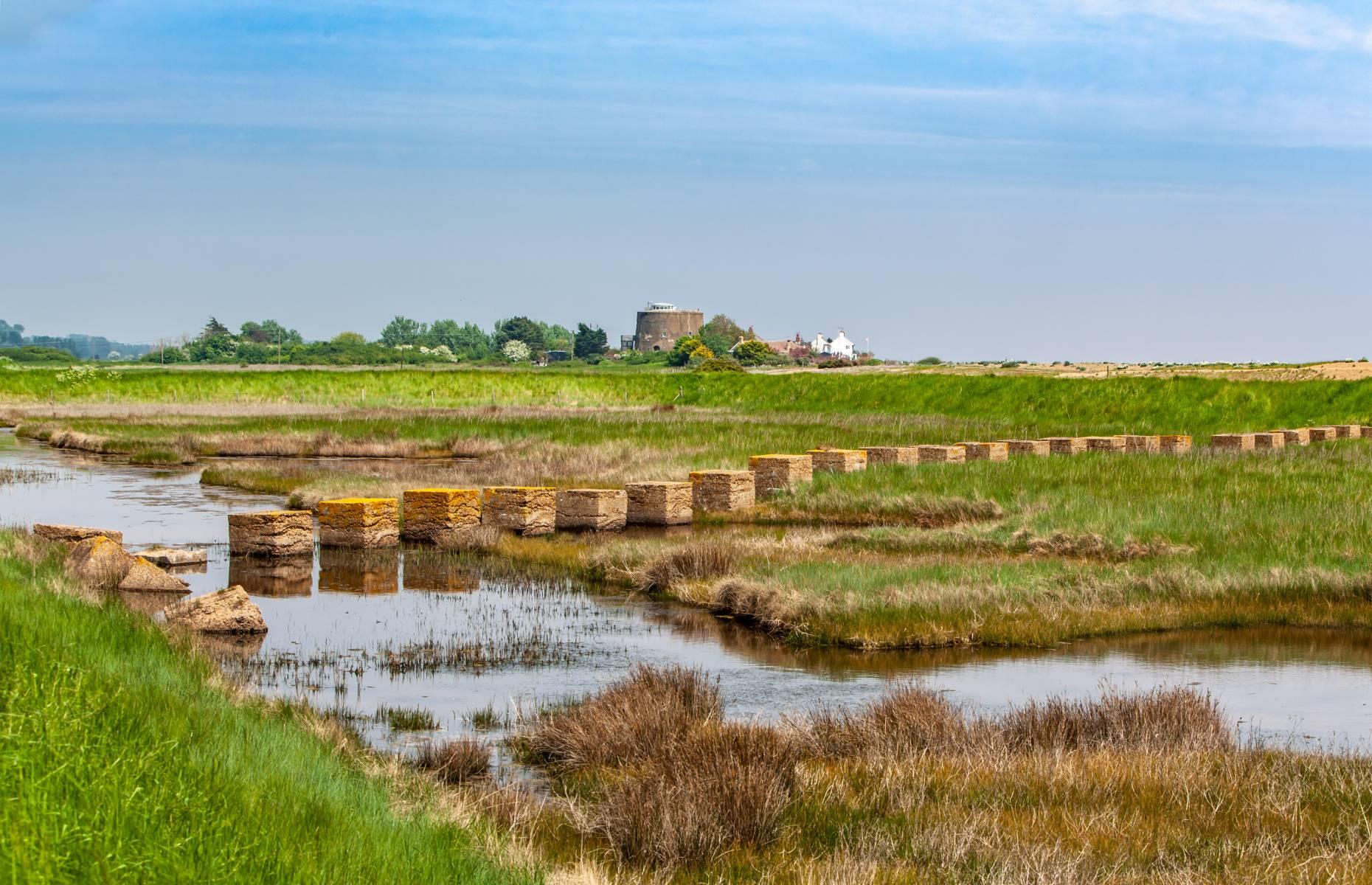 Trampas para tanques, Shingle Street, Inglaterra, Reino Unido